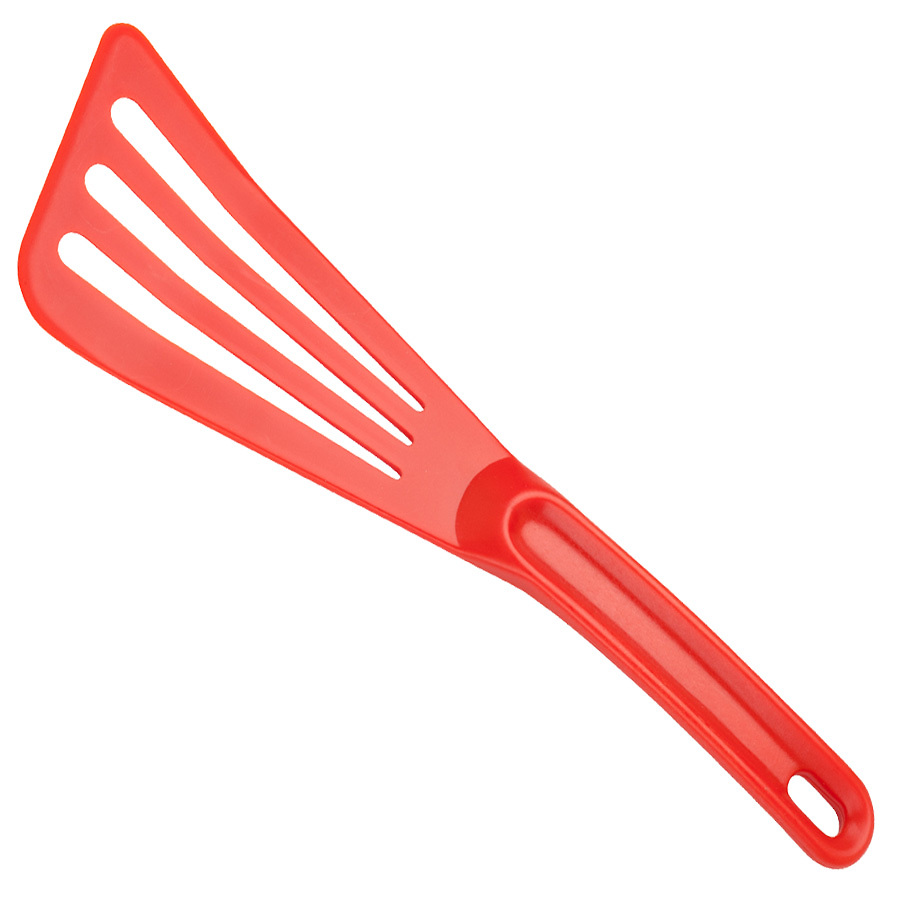 Mercer Hell's Tools® Hi Heat Slotted Spatula 12x3.5in Red PK 1