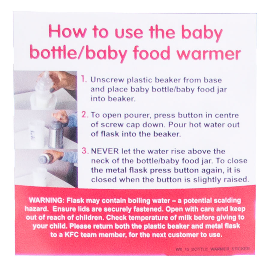 KFC How to use the baby bottle / baby food warmer PK 1