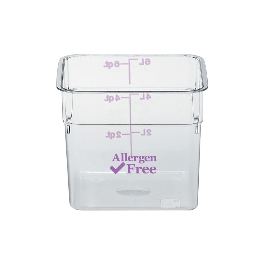 Cambro Camsquare Storage Container Allergen-Free Polycarbonate 17.2ltr PK 1