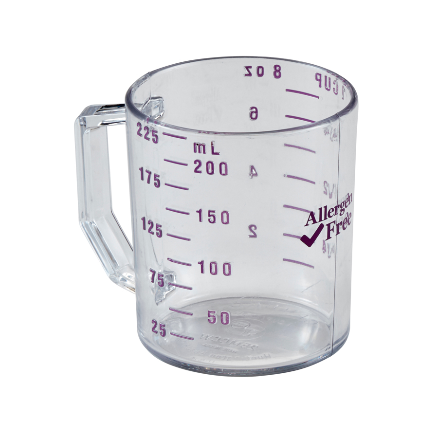 Cambro Measuring Cup Allergen-Free Polycarbonate Purple Markings 225ml Dry Measure PK 1