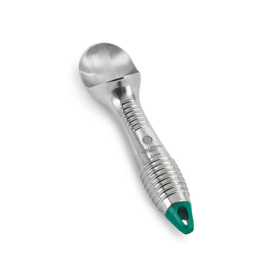 Vollrath Ice Cream Scoop 2.5oz Aluminium With Green End 19.4cm PK 1
