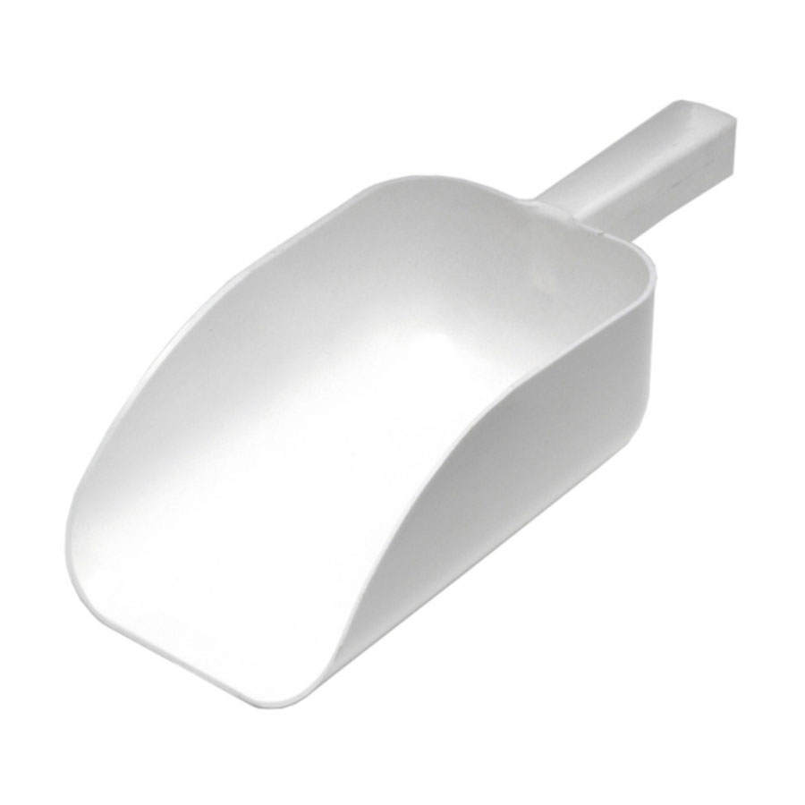 Genware All Purpose Scoop Flat Bottom White 23cm PK 1