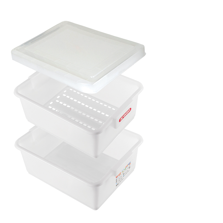 Araven Defrost Kit 35L - Set of 3 pieces including Box with Lid and Colander BPA Free PK 1