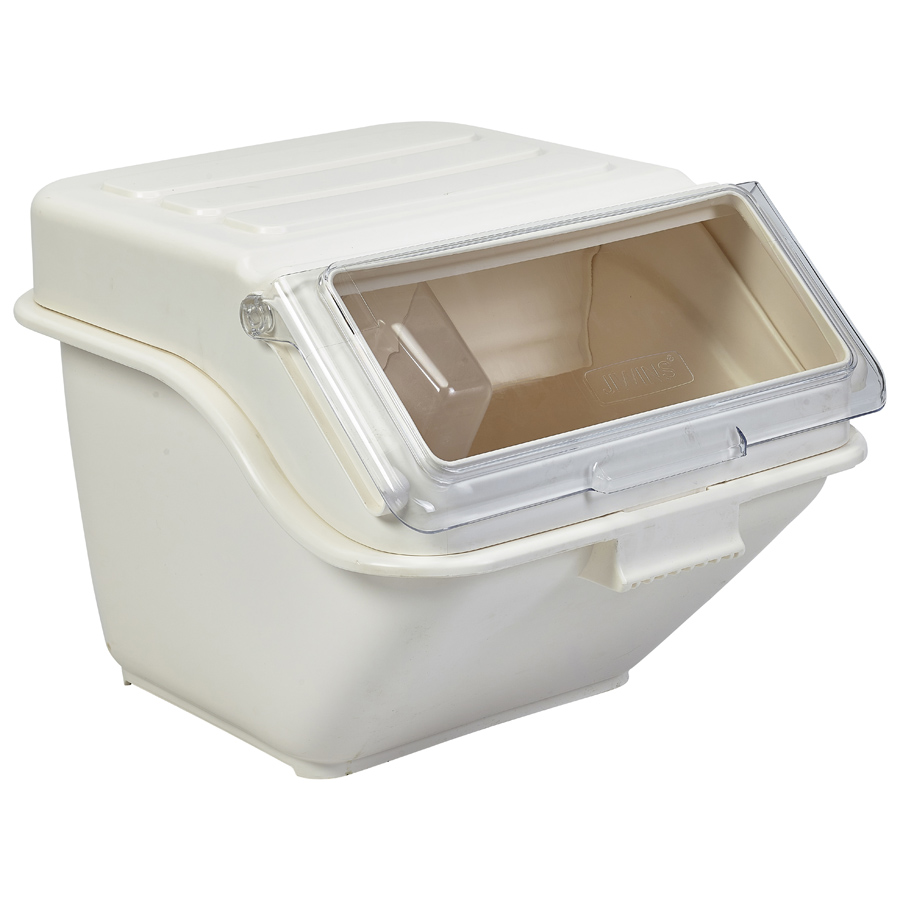 Genware Ingredient Bin Polypropylene With Scoop 38ltr PK 1