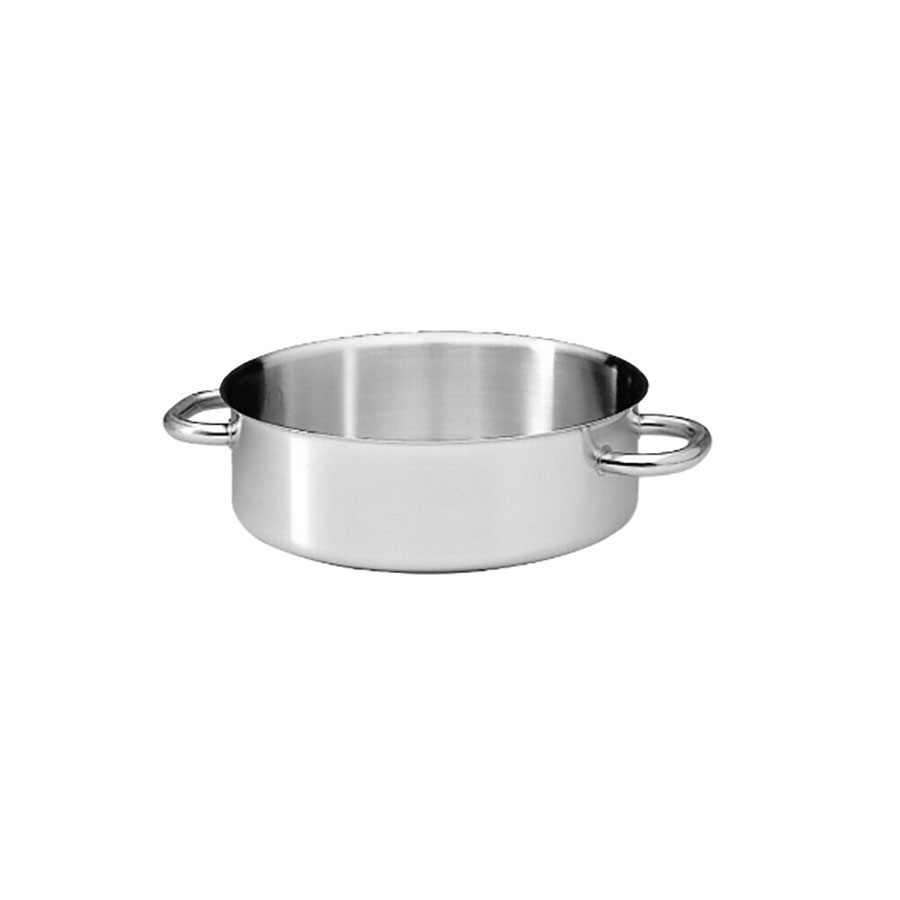 Matfer Bourgeat Excellence Saute Pan Stainless Steel No Lid 45cm PK 1