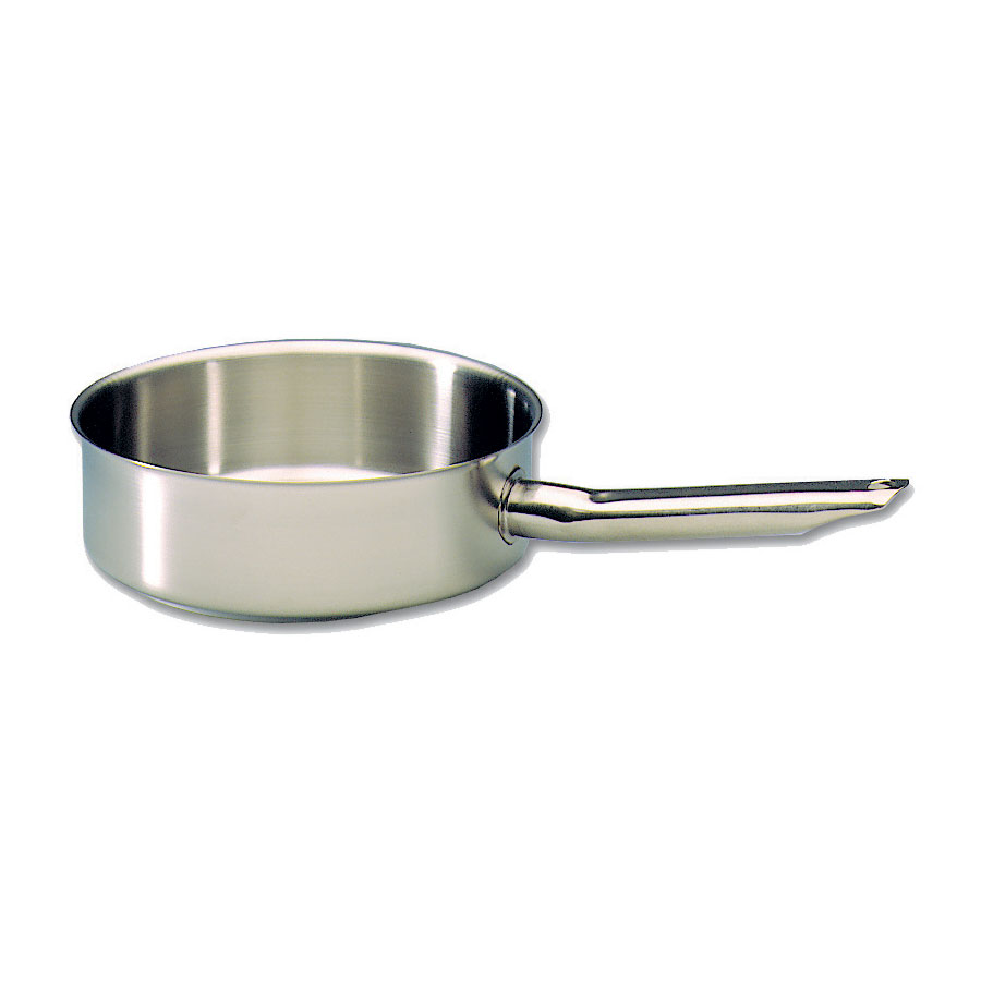 Matfer Bourgeat Excellence Saute Pan Stainless Steel No Lid 24cm PK 1