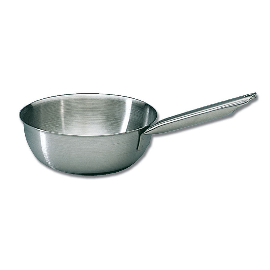 Matfer Bourgeat Tradition Flared Saute Pan 28cm Stainless Steel 4.7l PK 1
