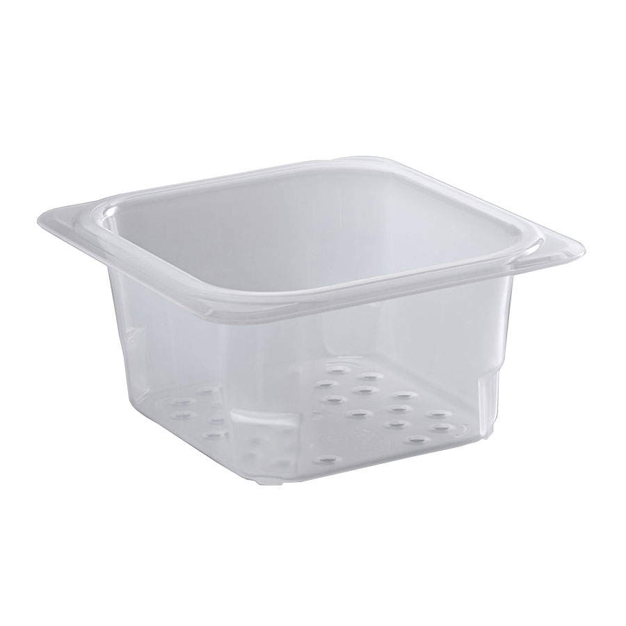 Cambro Colander Pan GN 1/6 Pan 3in Deep Translucent Polypropylene PK 1