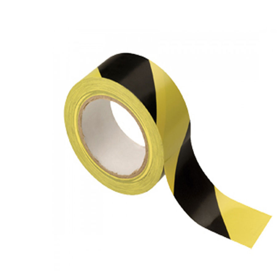Mileta Yellow/Black Stripe Adhesive Floor Tape PK 1