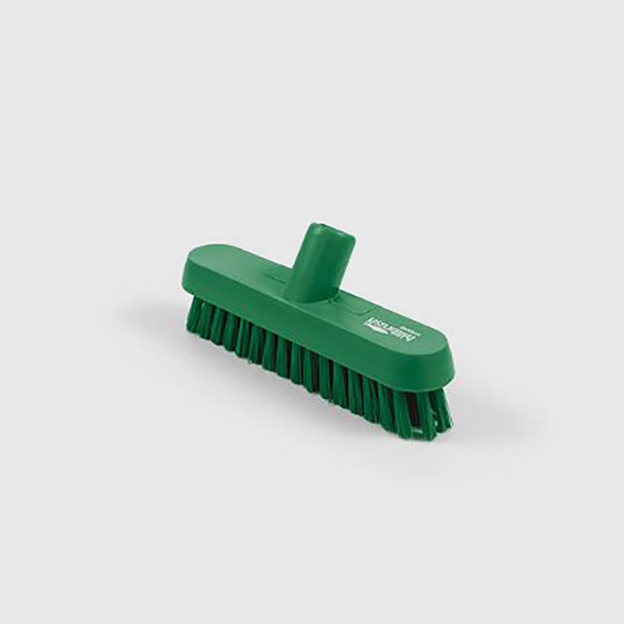 HILLBRUSH PROFESSIONAL EXTRA STIFF GREEN DECK SCRUB BRUSH 230MM