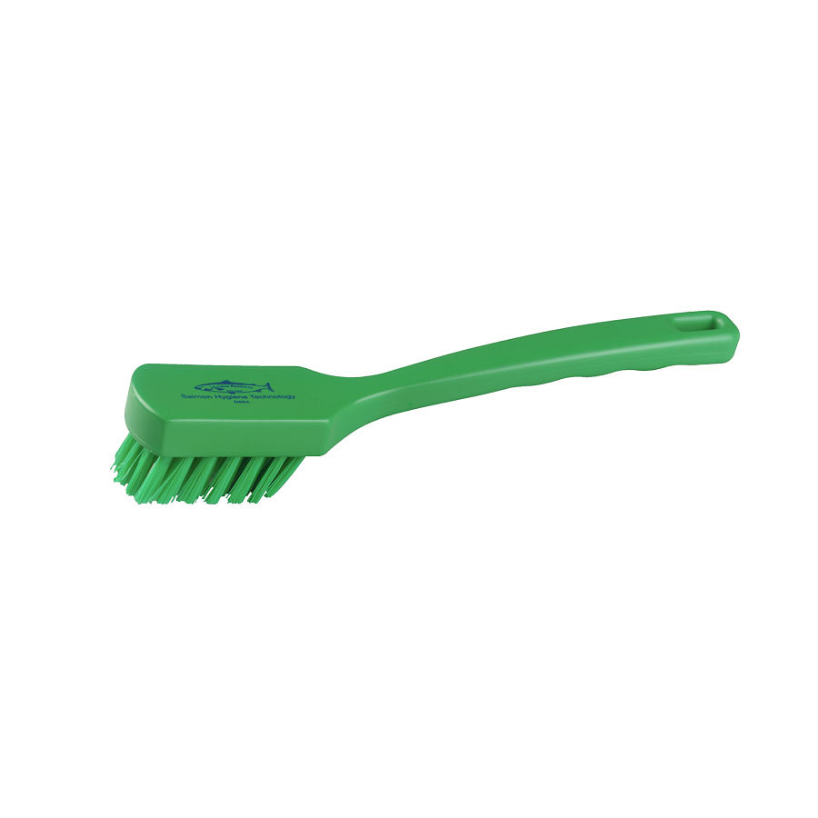 Hillbrush Sink & Utility Brush White Handle With Green Polyester Bristles PK 1