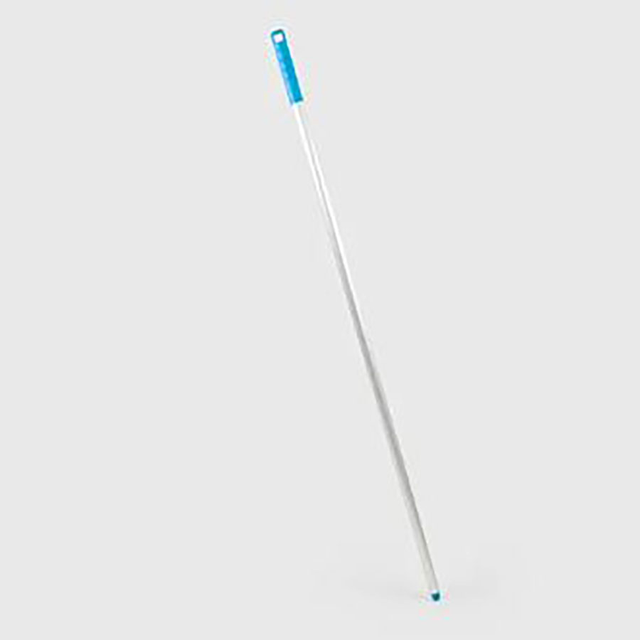 HILLBRUSH ALUMINIUM HANDLE WITH BLUE POLYPROPYLENE GRIP 1360MM