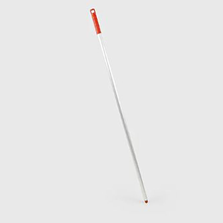 HILLBRUSH ALUMINIUM HANDLE WITH RED POLYPROPYLENE GRIP 1360MM
