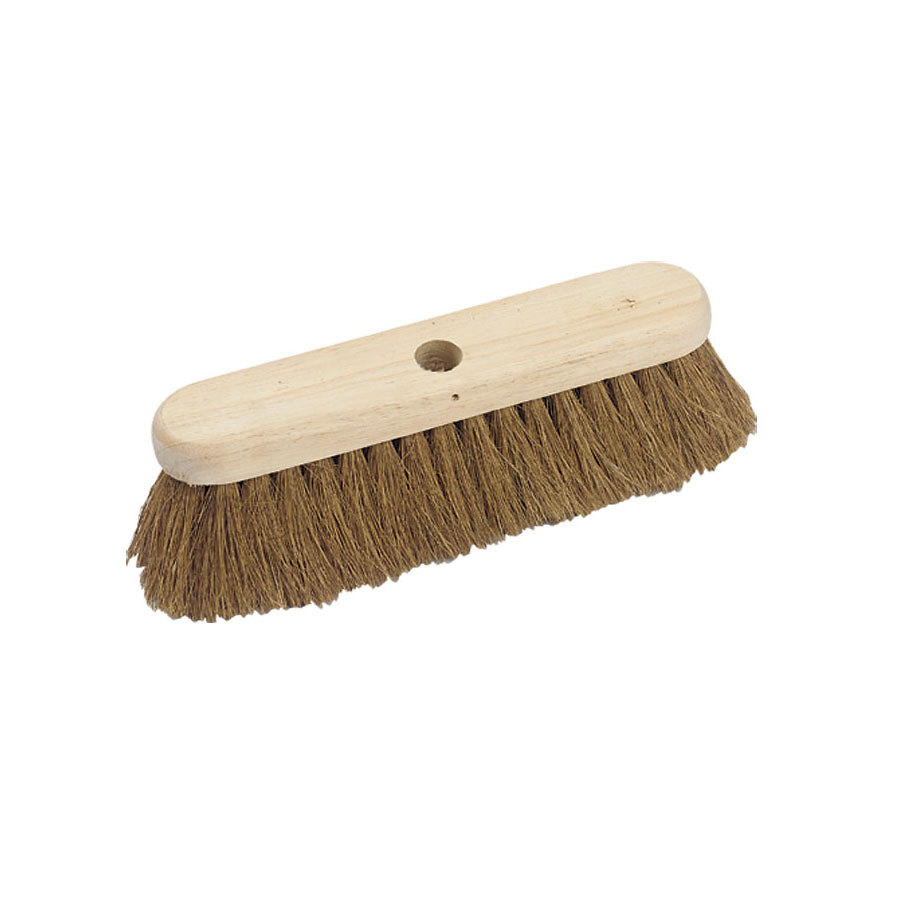 Hillbrush Broom Head Yard Brown Natural Coco 305x65mm PK 1