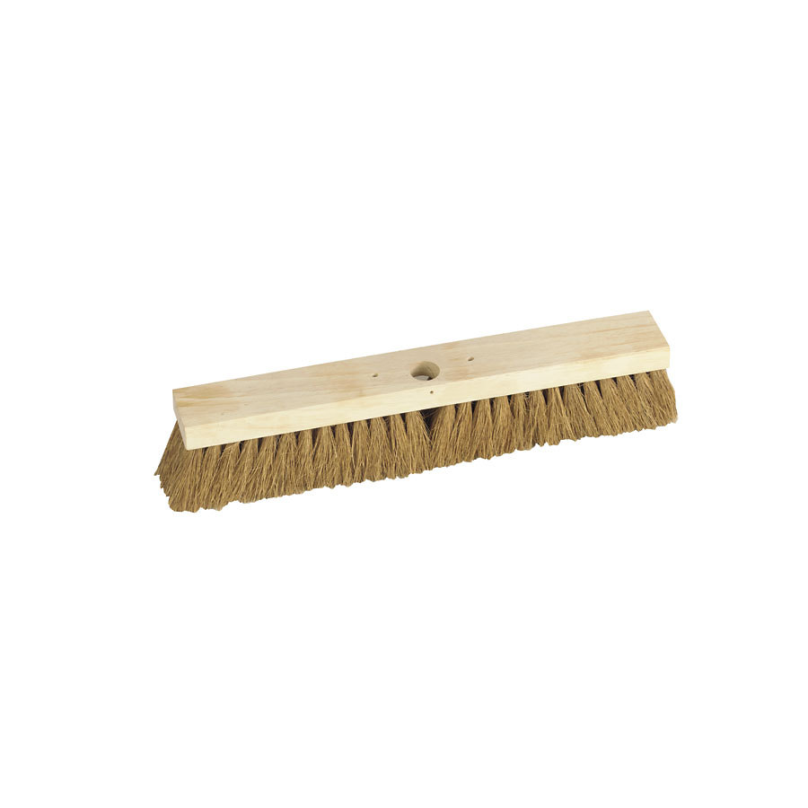Hillbrush Broom Head Yard Brown Natural Coco 457x58mm PK 1