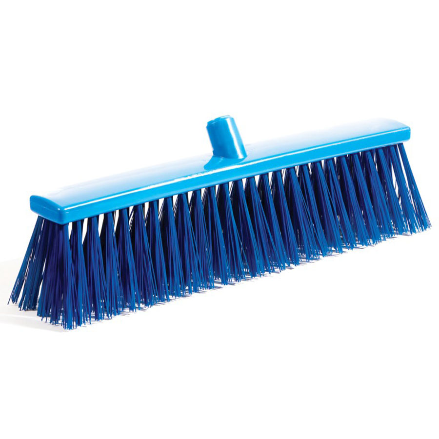 Hillbrush Professional Hygiene Broom Head Stiff Polyester Blue 500x58mm PK 1