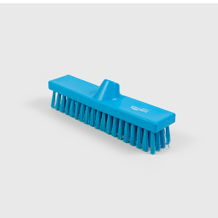 Hillbrush Professional Hygiene Deck Scrubber Extra Stiff Polyester Blue 280x58mm PK 1