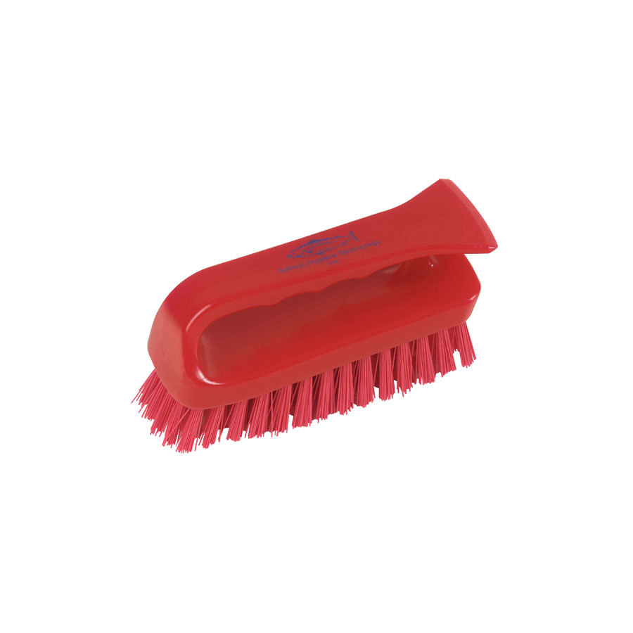 Hillbrush Scrubbing Brush 15.4cm Red Polyester Bristles PK 1