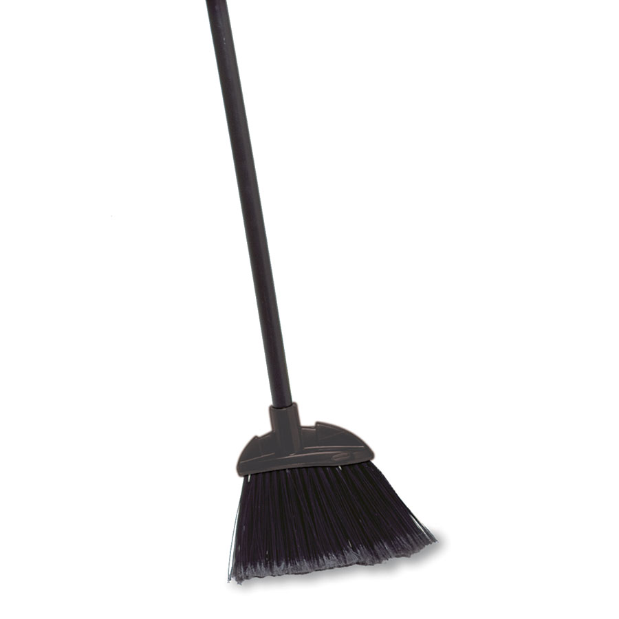 Rubbermaid Lobby Dust Pan Broom Black 16cm PK 1