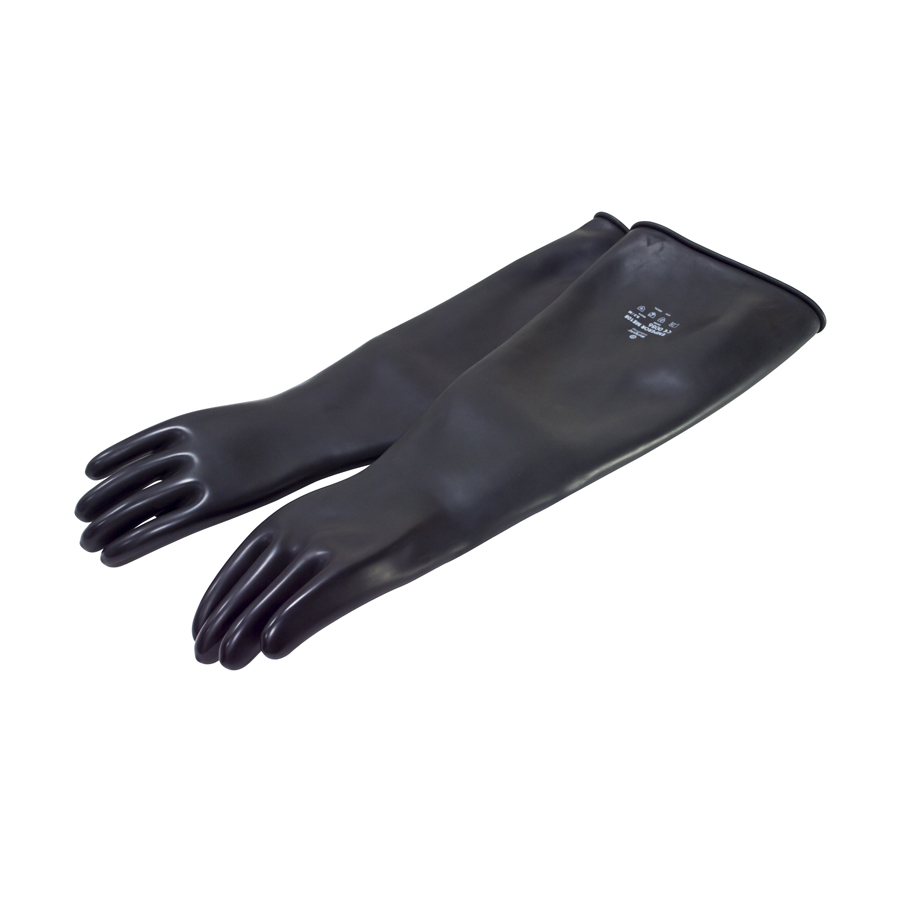 Gloves Pair Rubber Black Small 610mm PK 1