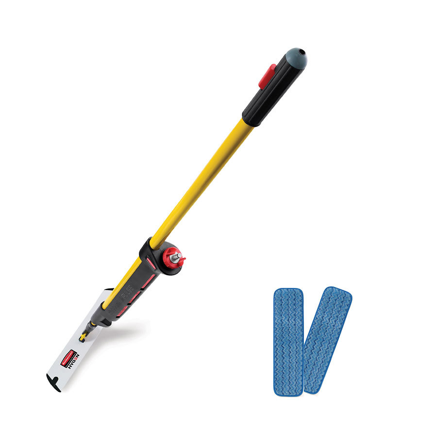 Rubbermaid Pulse Mop Kit With 2 HYGENMicrofibre Wet Mopheads PK 1