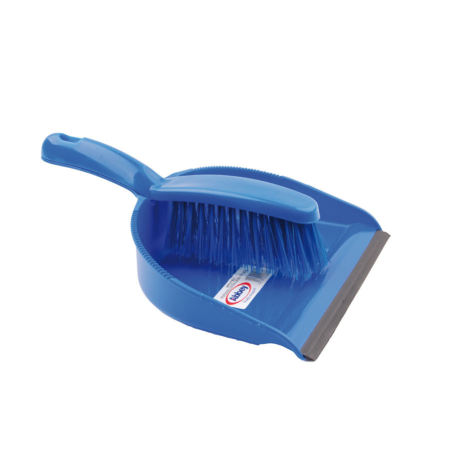 Robert Scott Professional Dustpan And Brush Set Stiff Brush Blue PK 1