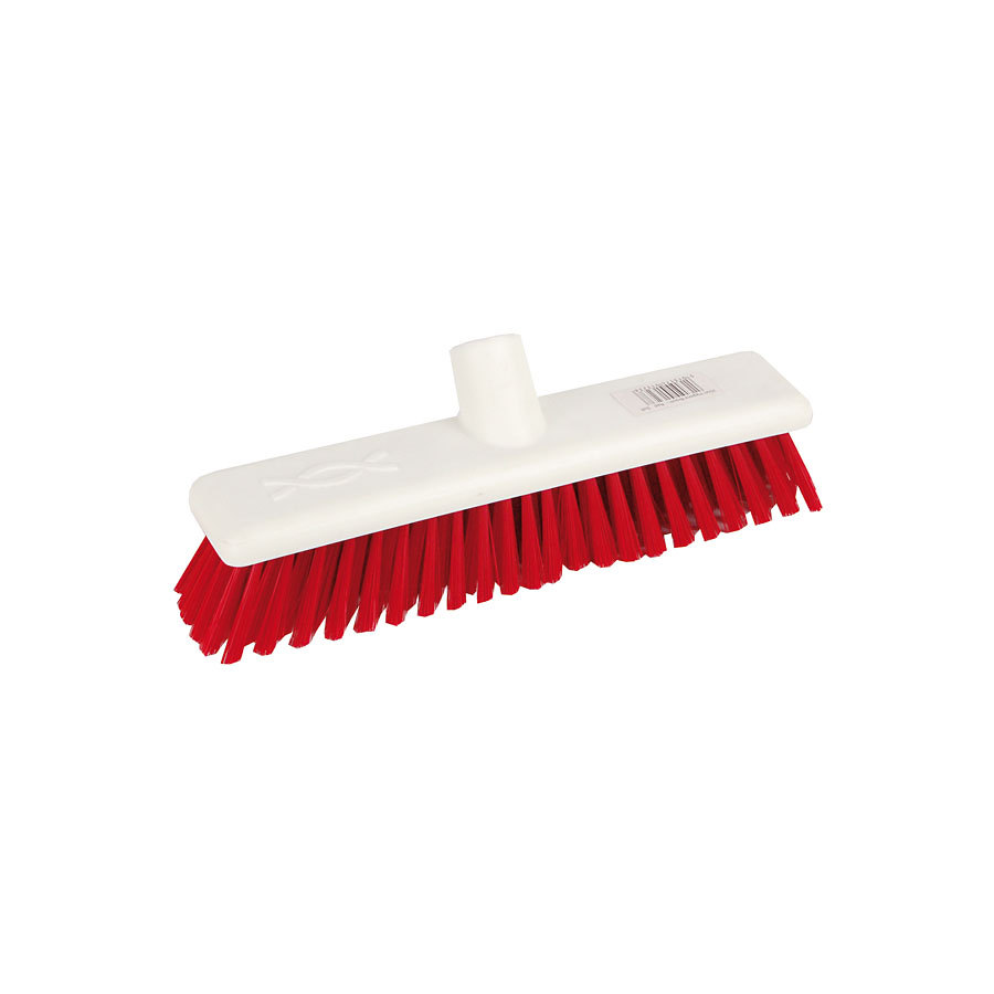 ROBERT SCOTT ABBEY HYGIENE BROOM HEAD SOFT 30CM RED POLYESTER BRISTLES