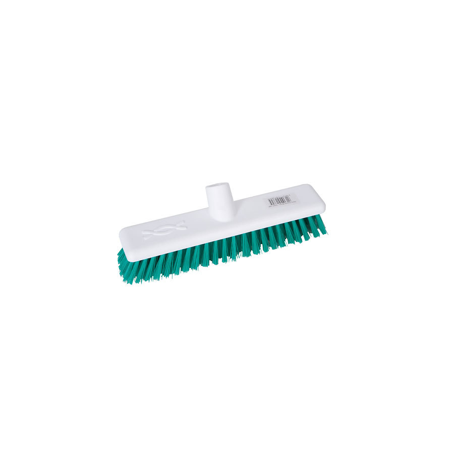 ROBERT SCOTT ABBEY HYGIENE BROOM HEAD STIFF 30CM GREEN POLYESTER BRISTLES