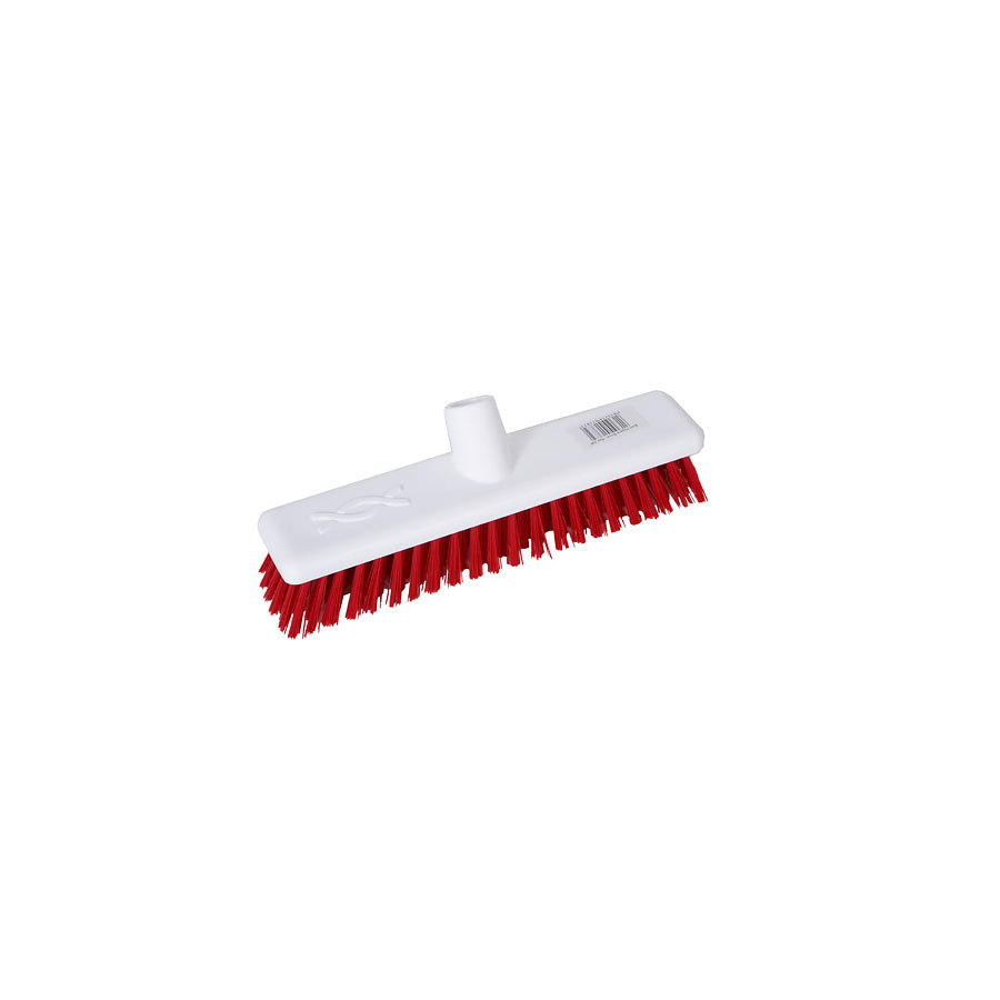 ROBERT SCOTT ABBEY HYGIENE BROOM HEAD STIFF 30CM RED POLYESTER BRISTLES