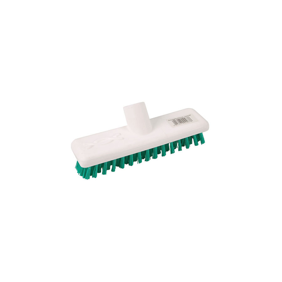 ROBERT SCOTT ABBEY HYGIENE DECK SCRUB HEAD 23CM GREEN POLYESTER BRISTLES