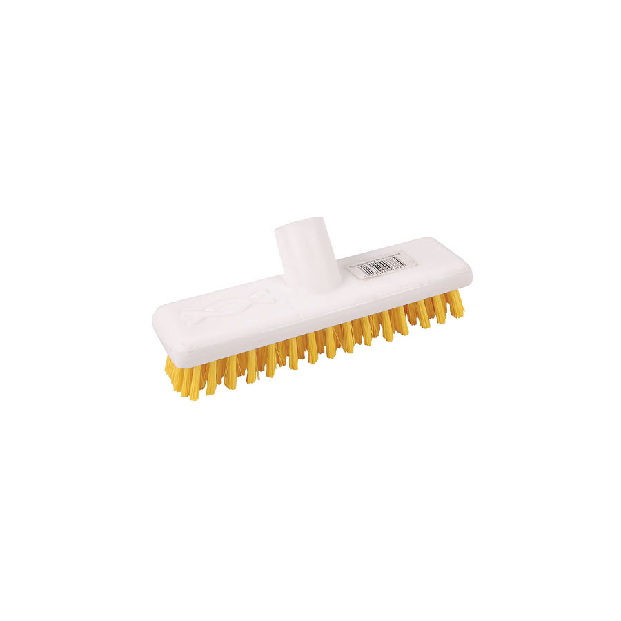 ROBERT SCOTT ABBEY HYGIENE DECK SCRUB HEAD 23CM YELLOW POLYESTER BRISTLES