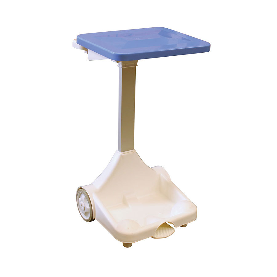 Freestanding Sack Holder With Wheels Blue Lid PK 1
