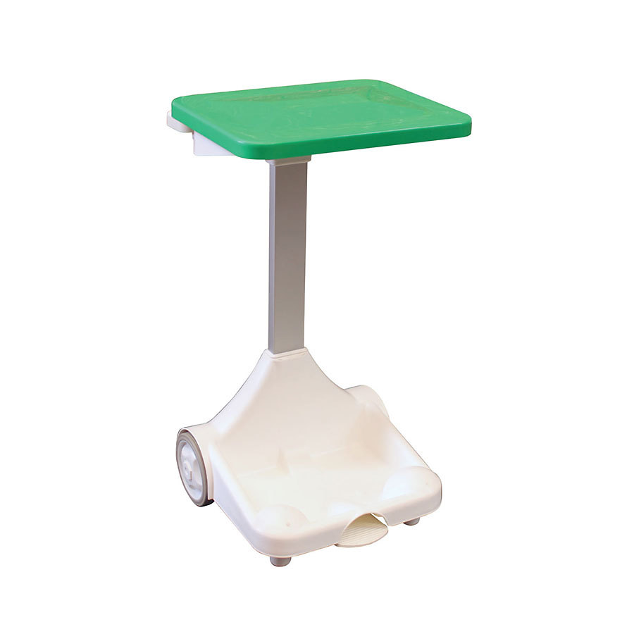 Freestanding Sack Holder With Wheels Green Lid PK 1