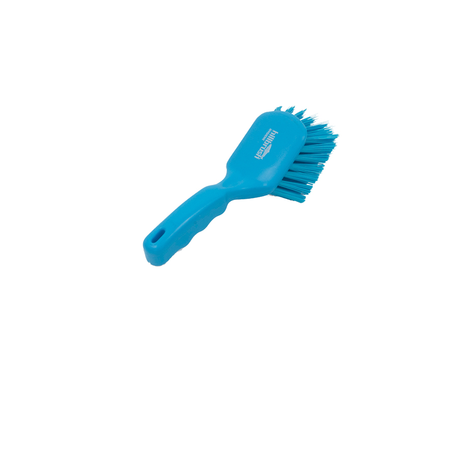 HILLBRUSH PROFESSIONAL STIFF SHORT HANDLED BRUSH 254MM BLUE