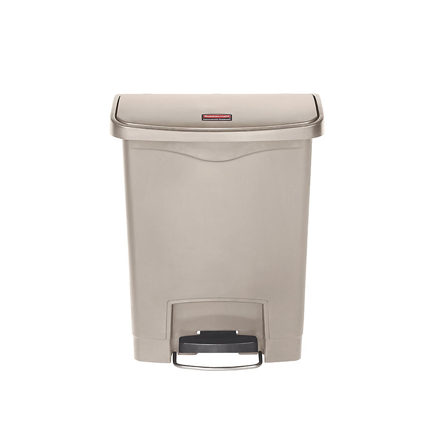 Rubbermaid Slim Step-On Bin Front Step 30 ltr Beige PK 1