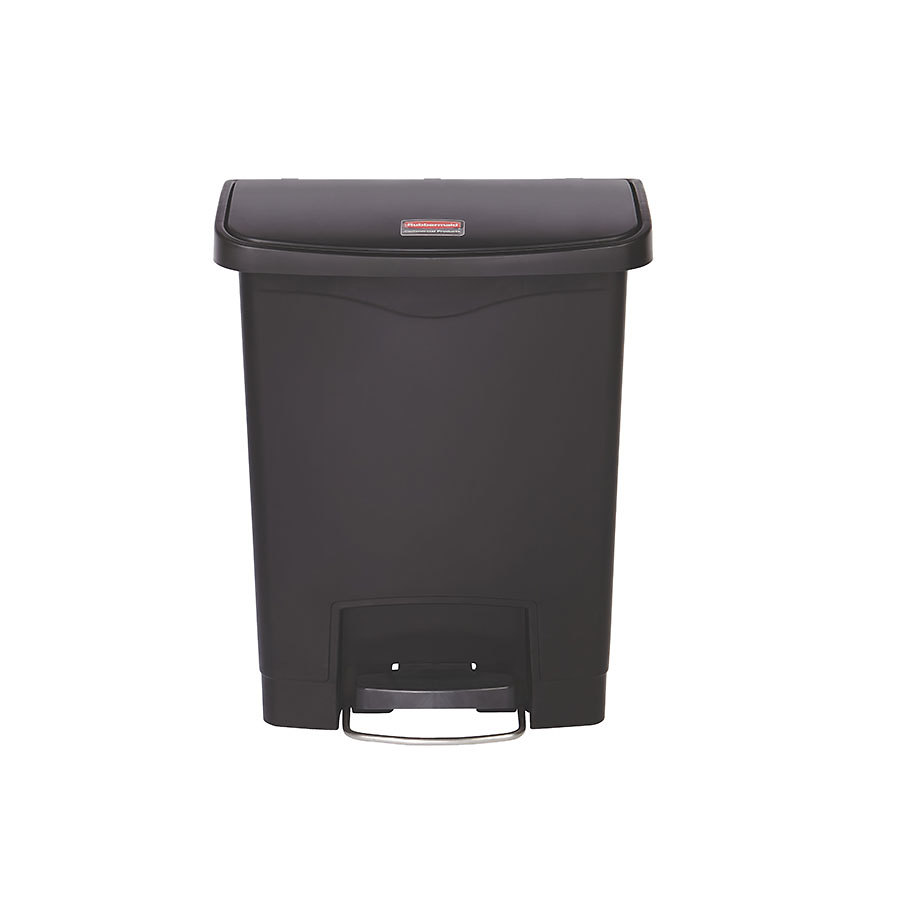 Rubbermaid Slim Step-On Bin Front Step 30 ltr Black PK 1