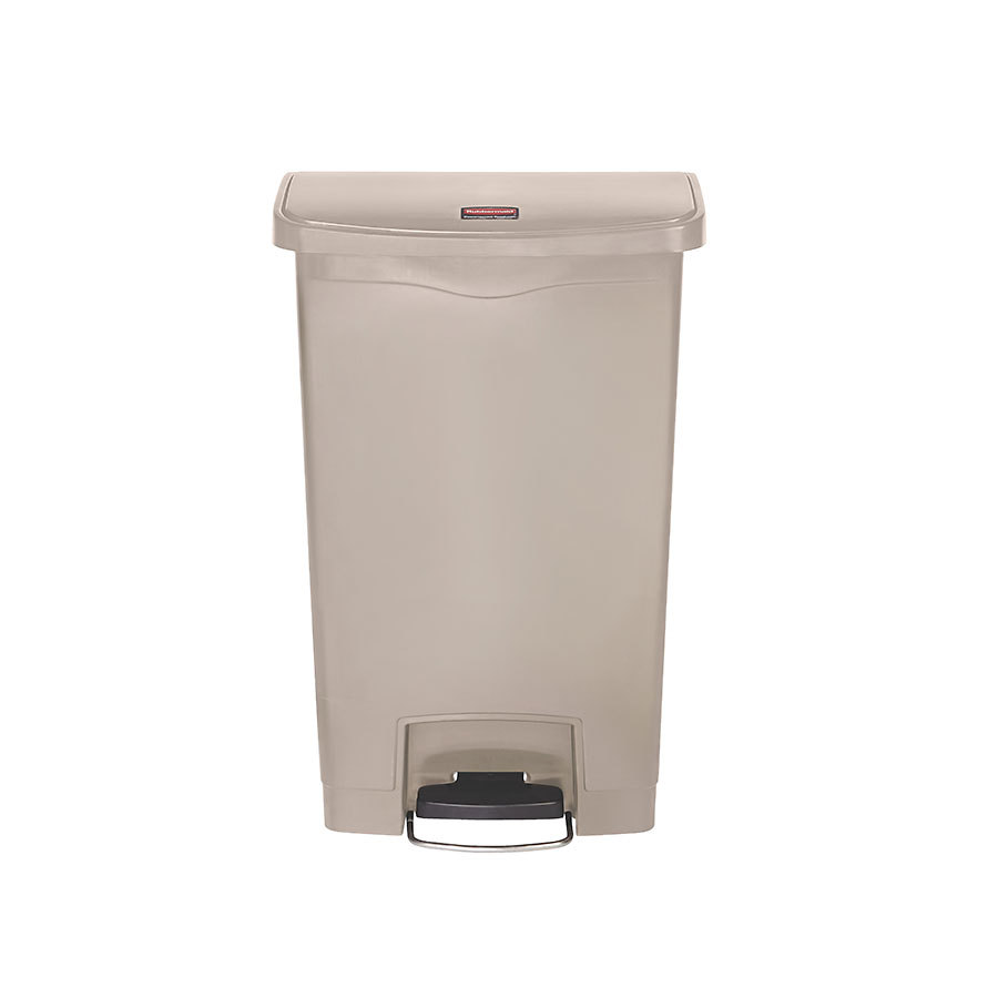 Rubbermaid Slim Step-On Bin Front Step 50 ltr Beige PK 1
