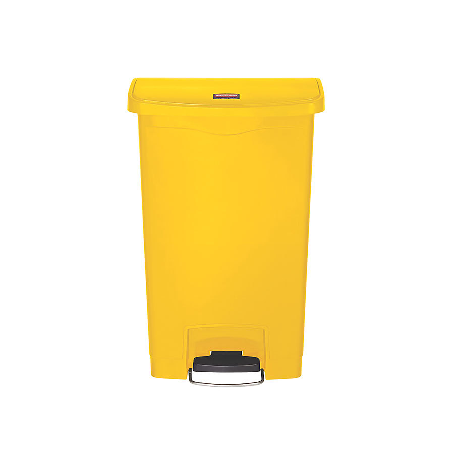 Rubbermaid Slim Step-On Bin Front Step 50 ltr Yellow PK 1