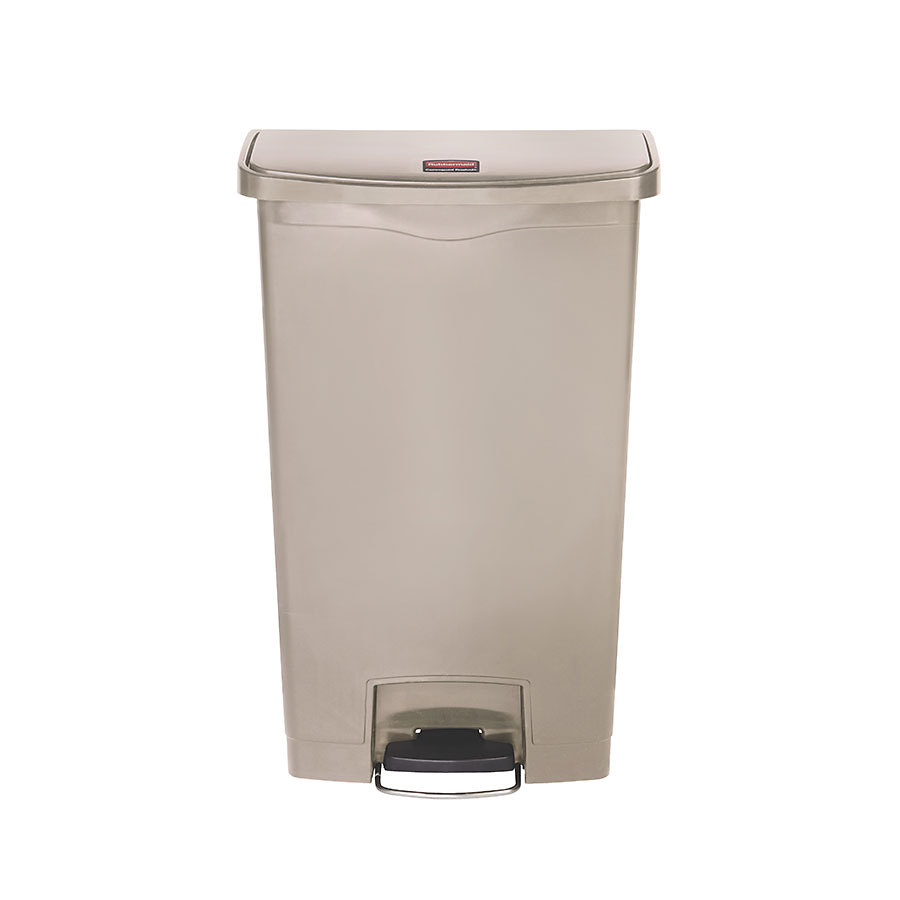 Rubbermaid Slim Step-On Bin Front Step 68 ltr Beige PK 1