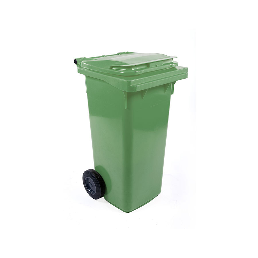 Fletcher European Wheelie Bin Plastic 120ltr Green 555x480x930mm PK 1