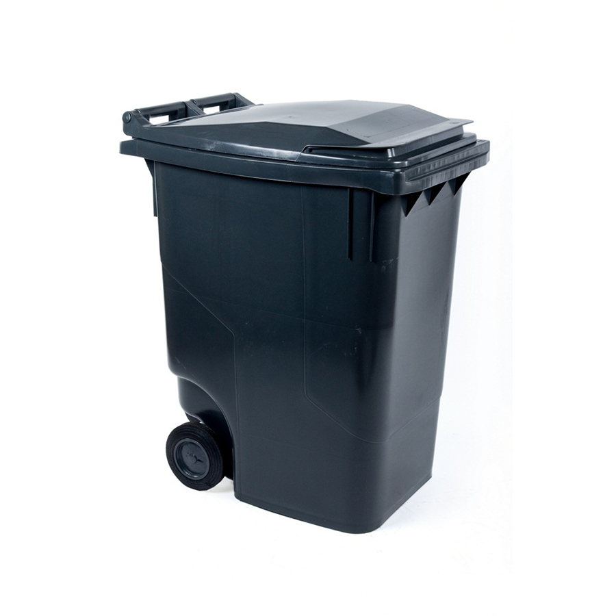 Fletcher European Wheelie Bin Plastic 120ltr Grey 555x480x930mm PK 1