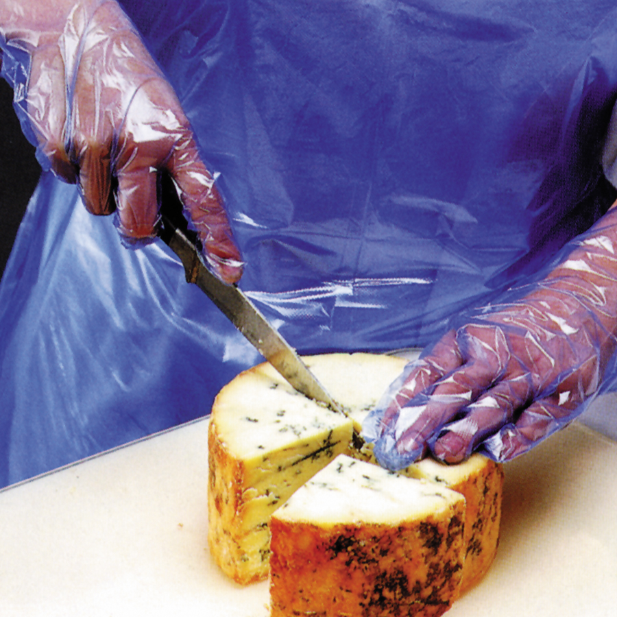 Vinyl Powdered Disposable Gloves Blue Large PK 1
