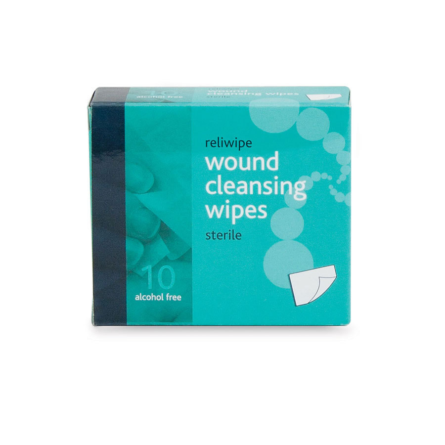 Reliwipe Moist Saline Cleansing Wipes Sterile Pack Of 10 PK 1