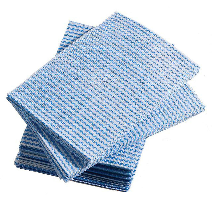 SYR Disposable Dish Cloths Lightweight Blue 42x34cm PK 1