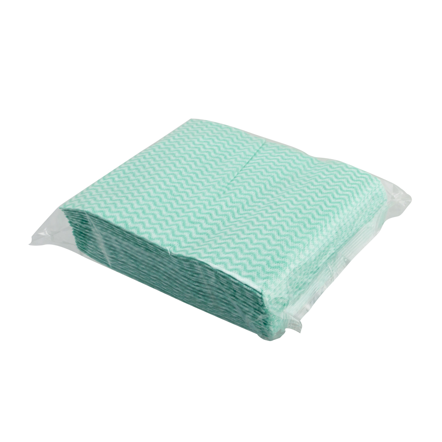 SYR Disposable Dish Cloths Lightweight Green 42x34cm PK 1
