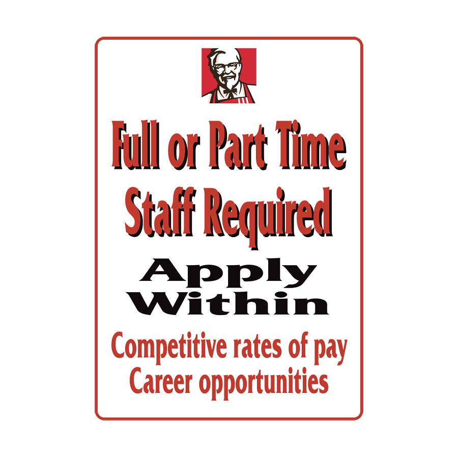 Staff Required 2 PK 1