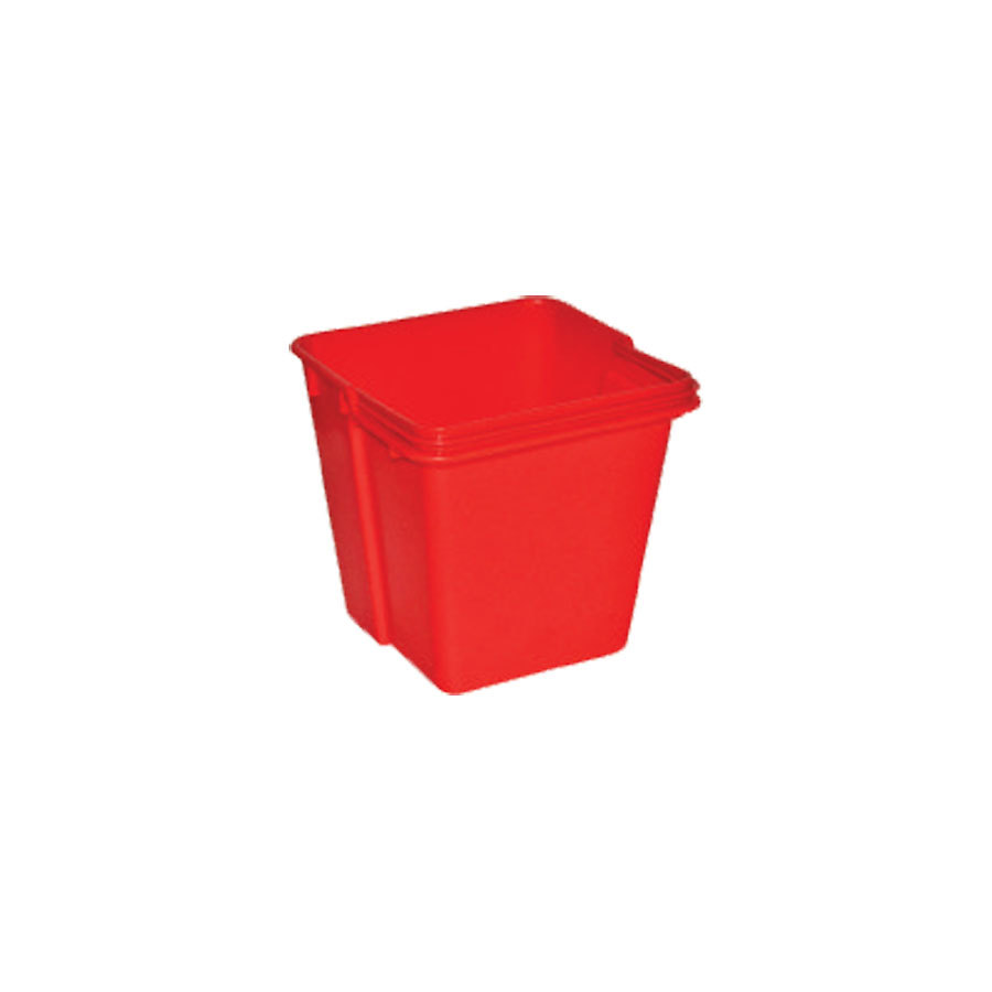 SYR Spacesaver Bucket 4ltr Red Polypropylene PK 1