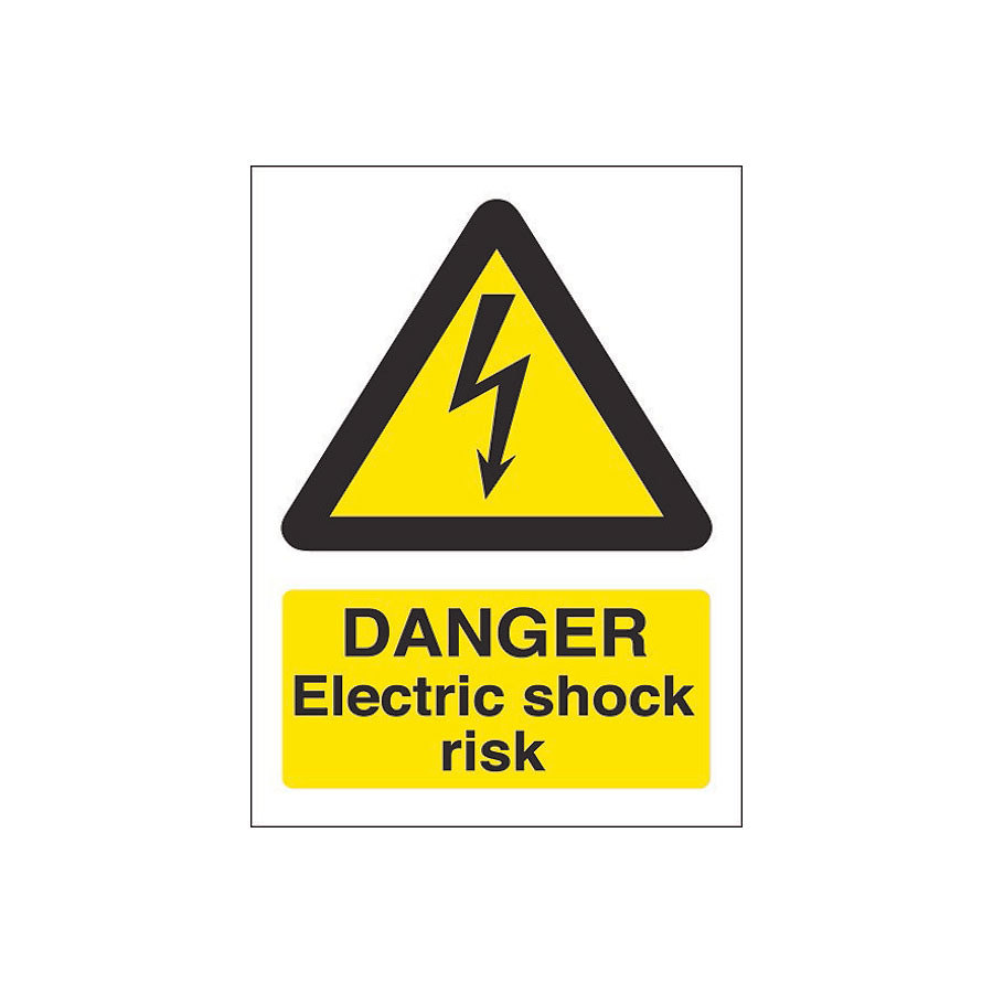 Mileta Safety Sign - Sticker Danger Electricity Sign 200x150mm PK 1