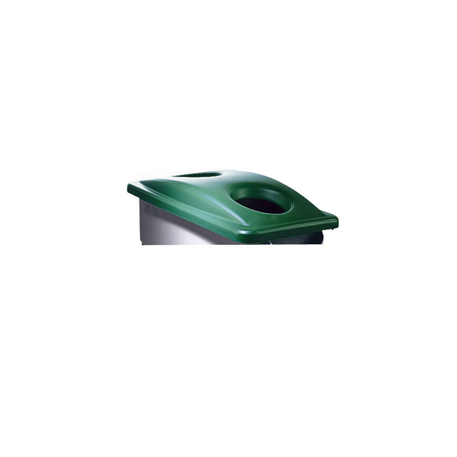 Bottle/Can Lid For Slim Rectangular Bin Green PK 1