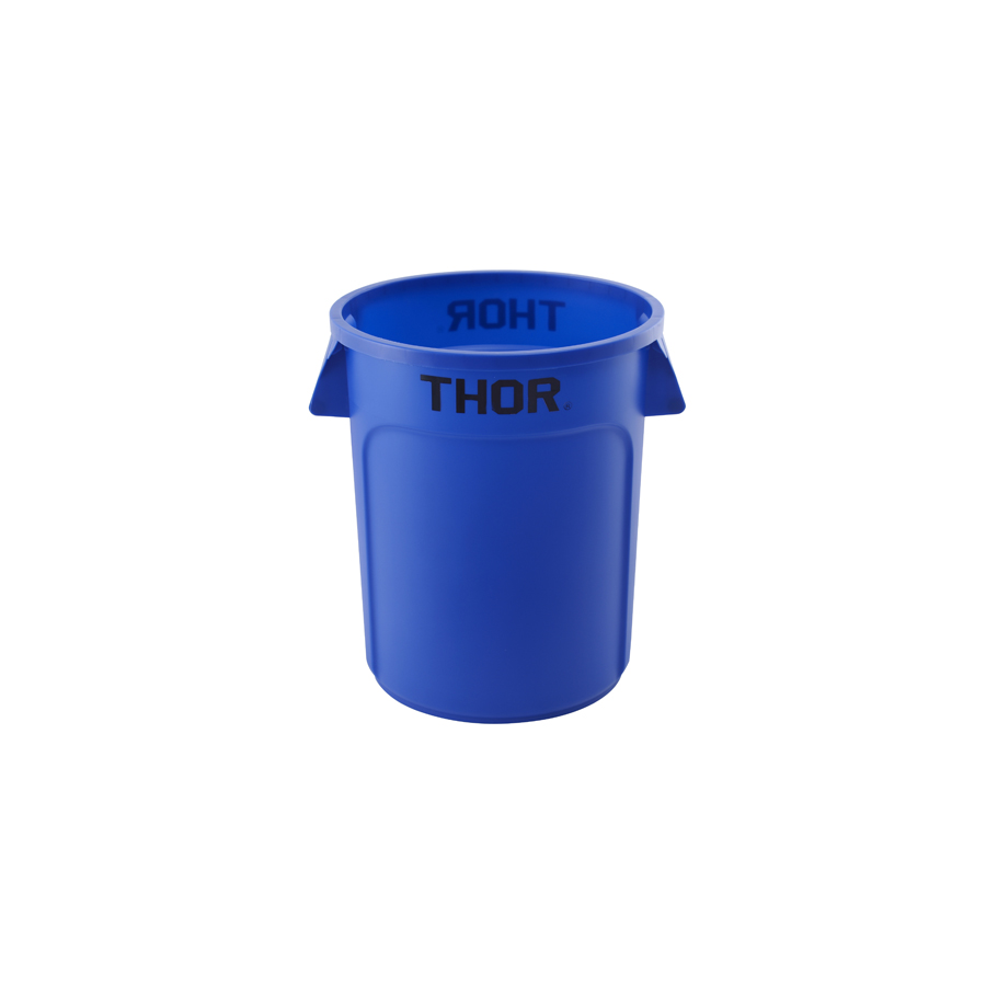 Trust Thor Round All Purpose Bin Blue LLDPE 75ltr 55.8x49x57cm PK 1